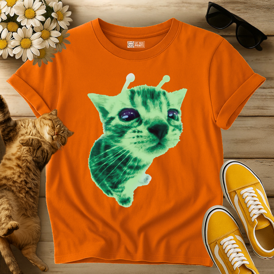 Gnarp Cat Aien Halloween T-Shirt
