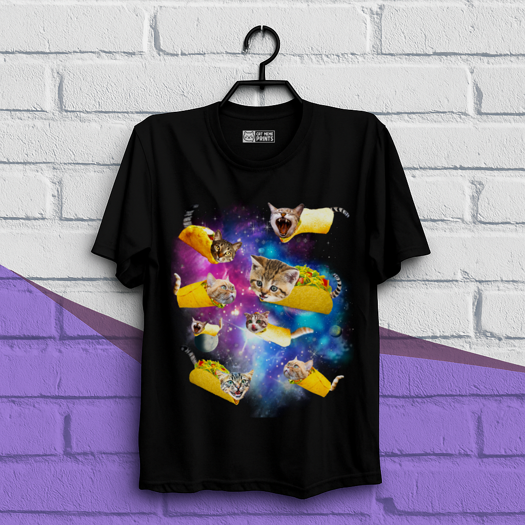 Taco Cat Space Galaxy T-Shirt