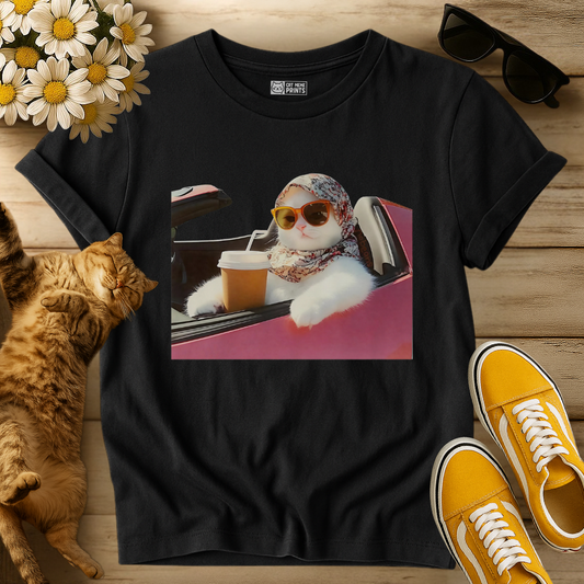 Cat Driving Meme T-Shirt
