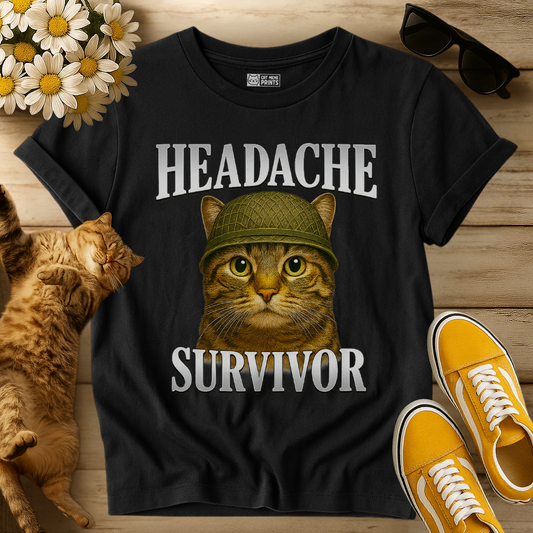 Headache Survivor Cat T-Shirt
