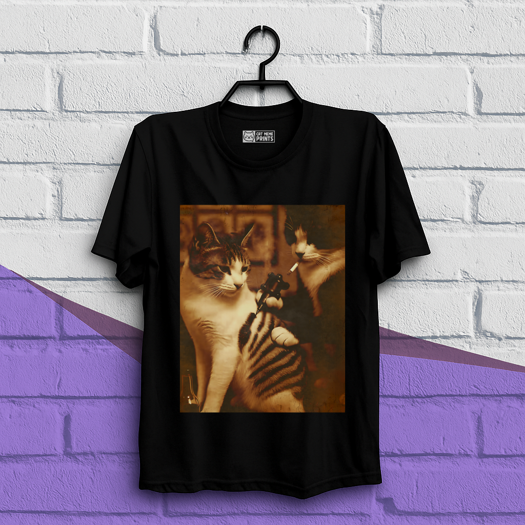 Tattoo Cat Meme T-Shirt