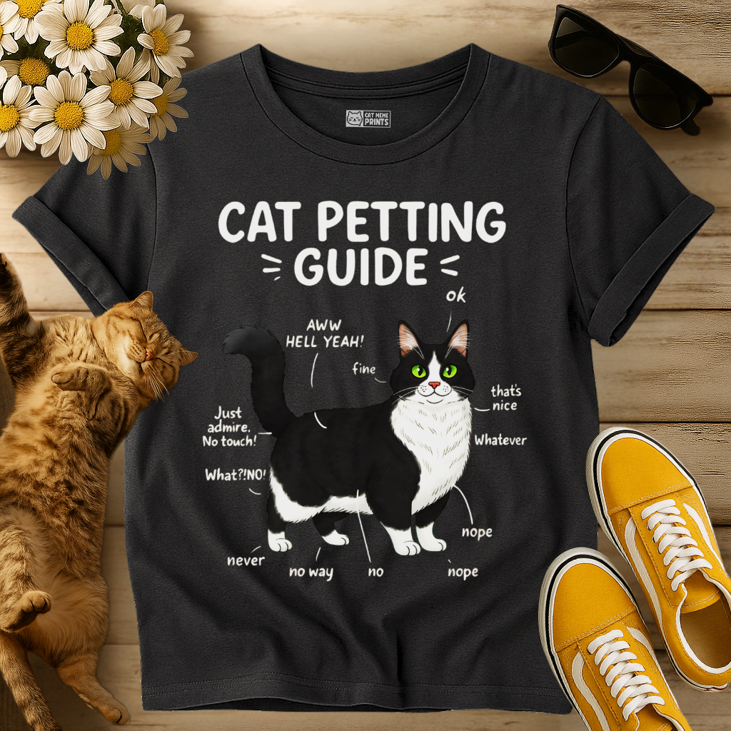 Cat Petting Guide T-Shirt