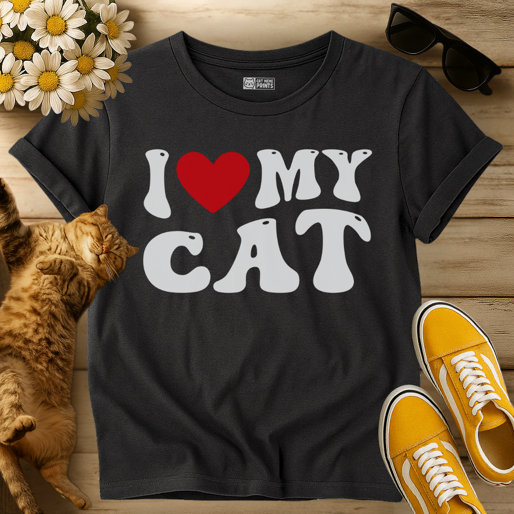 I Love My Cat T-Shirt