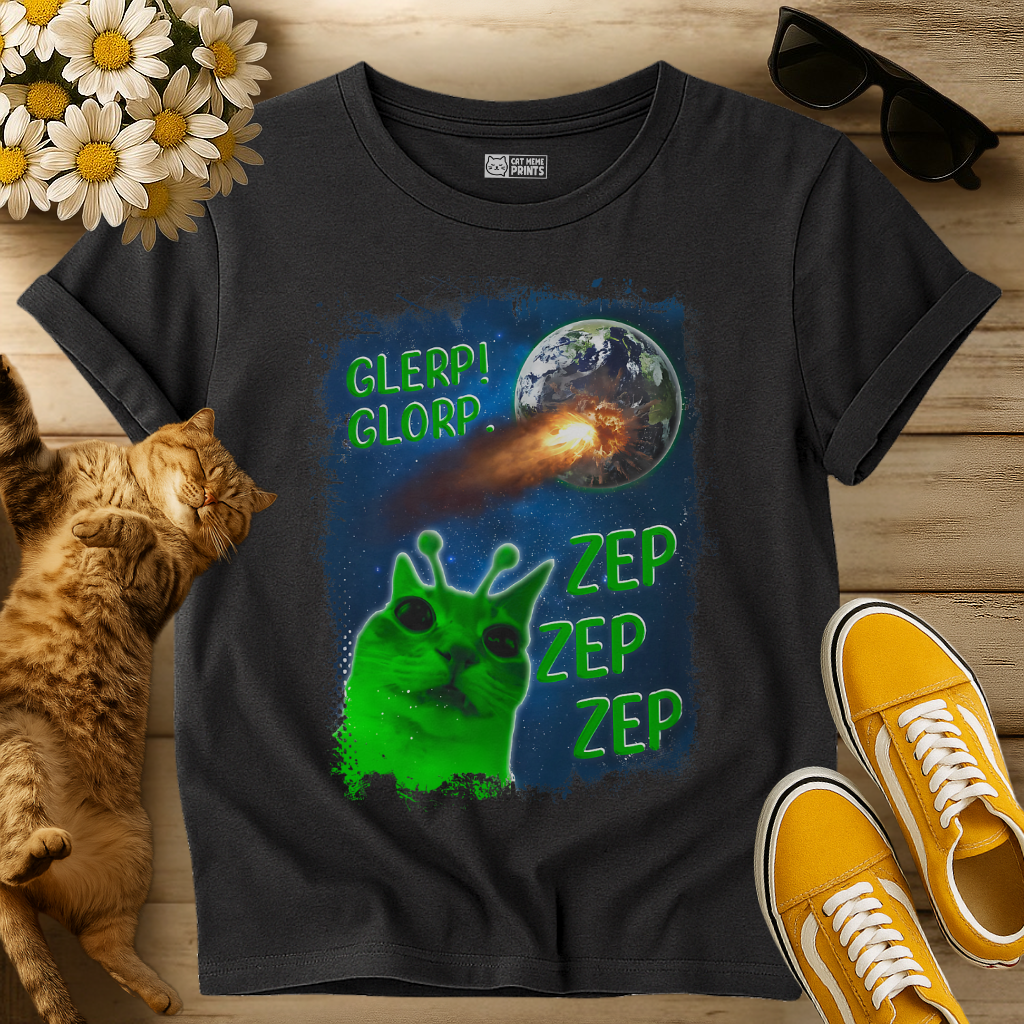 Glerp Glorp Zep Alien T-Shirt