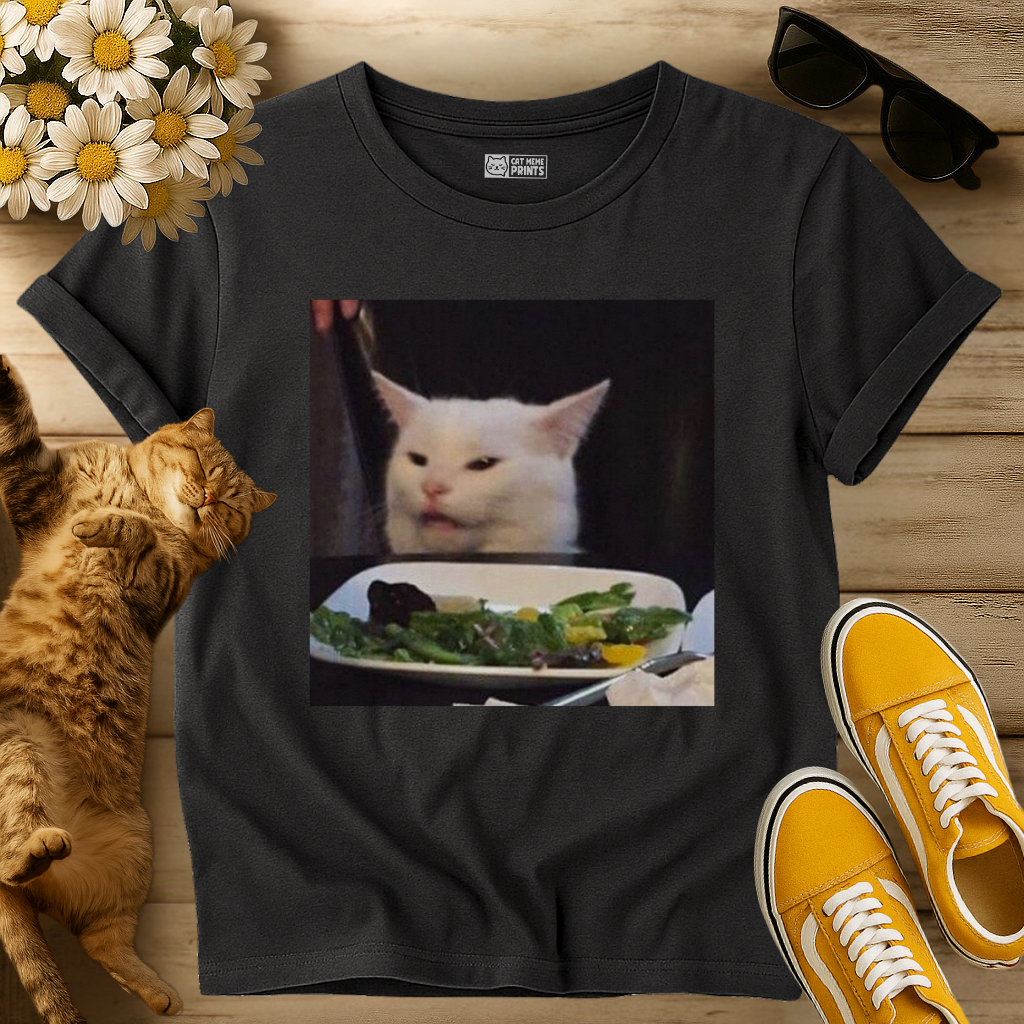 Cat at the Dinner Table T-Shirt