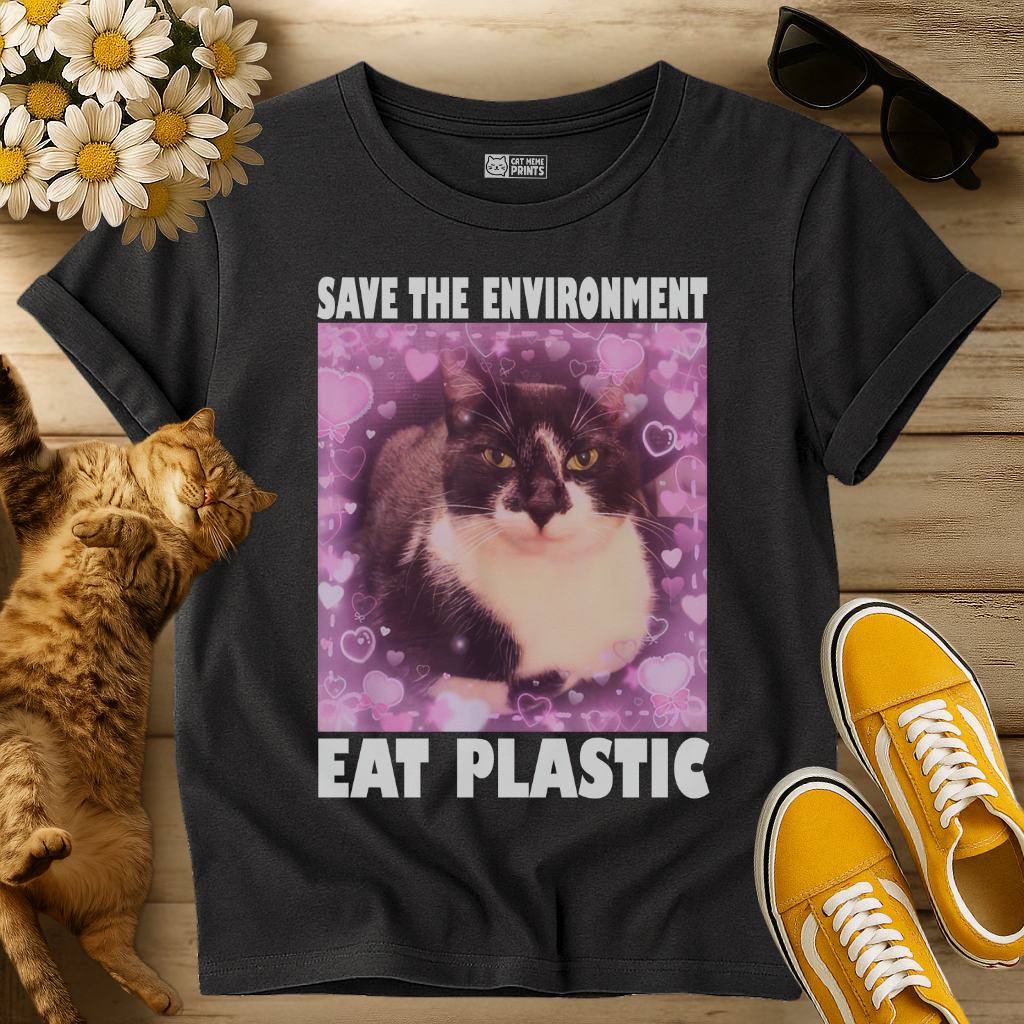 Save The Environment Eat Plastic T-Shirt