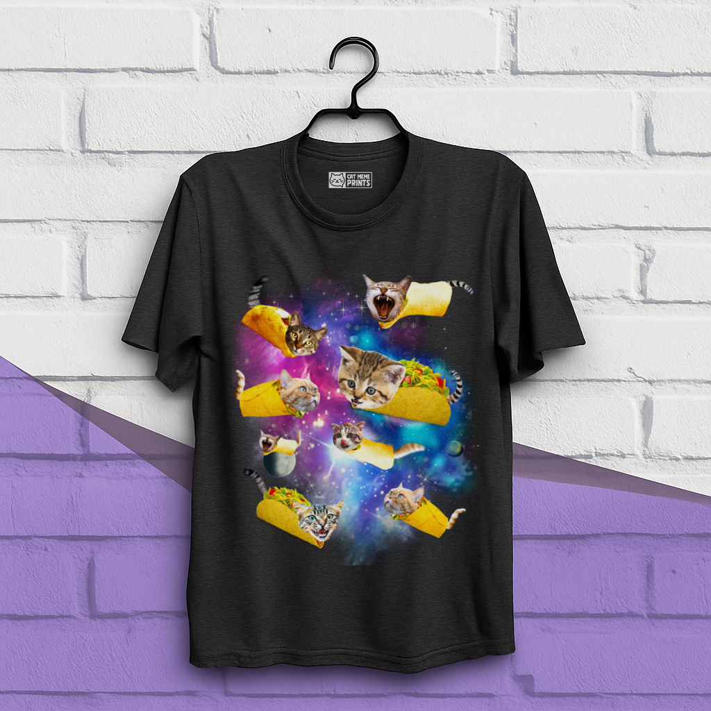 Taco Cat Space Galaxy T-Shirt