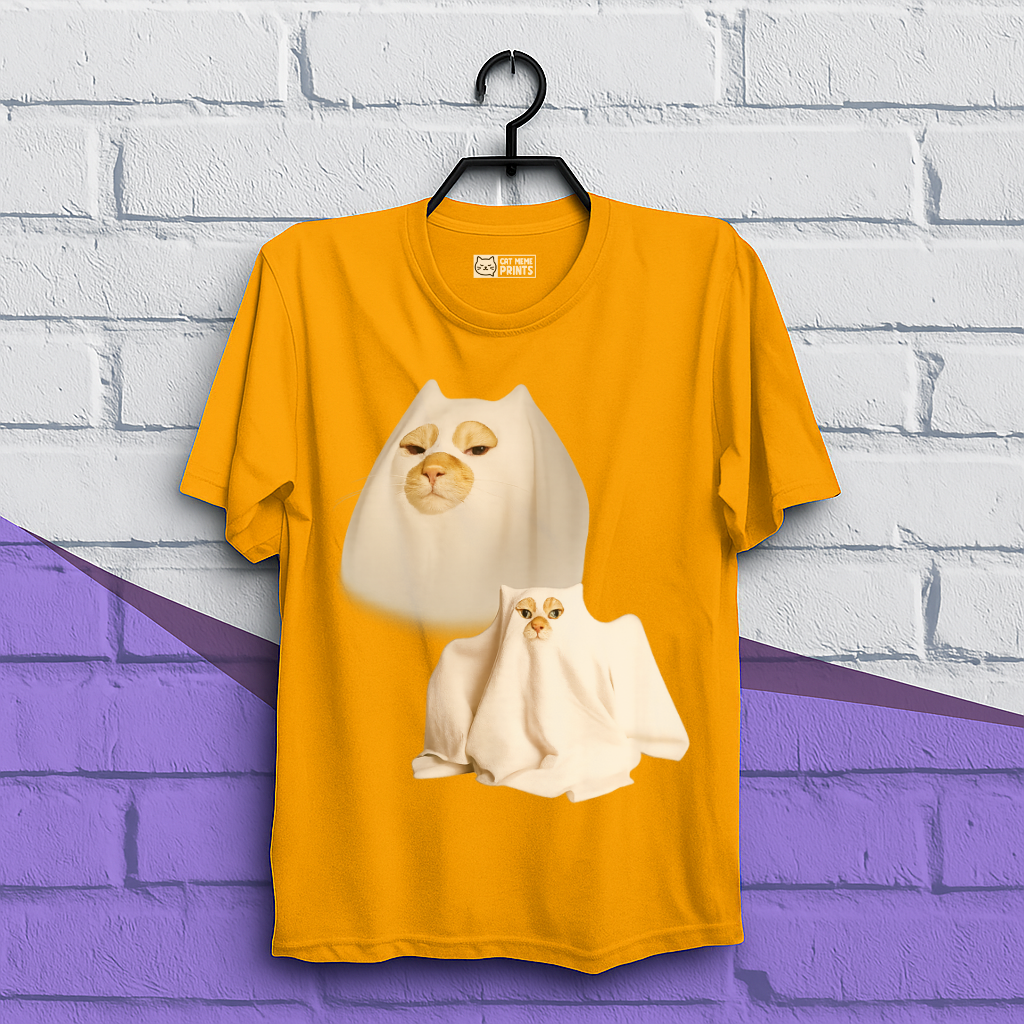Ghost Cat Meme T-Shirt