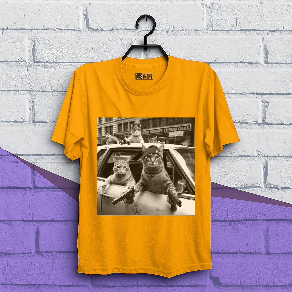 Gangster Cats Street T-Shirt