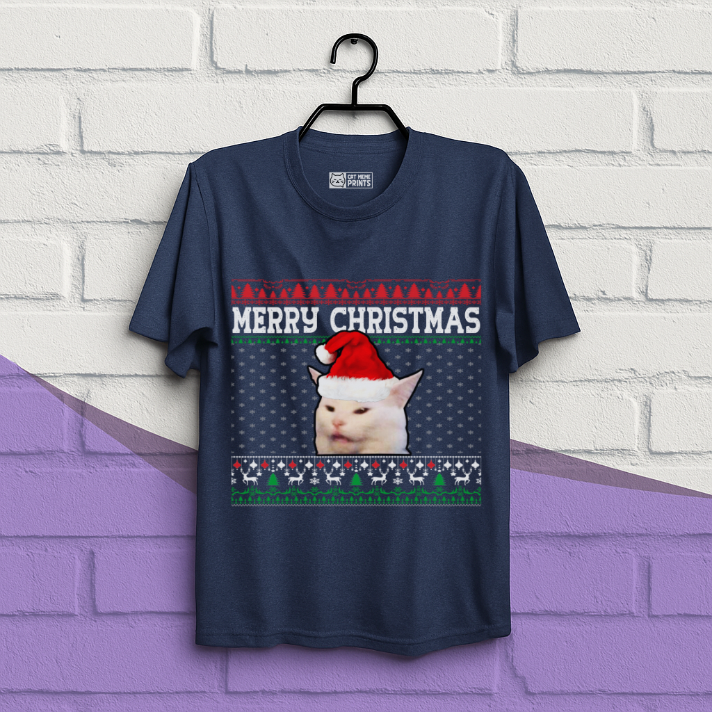 Cat Merry Christmas T-Shirt