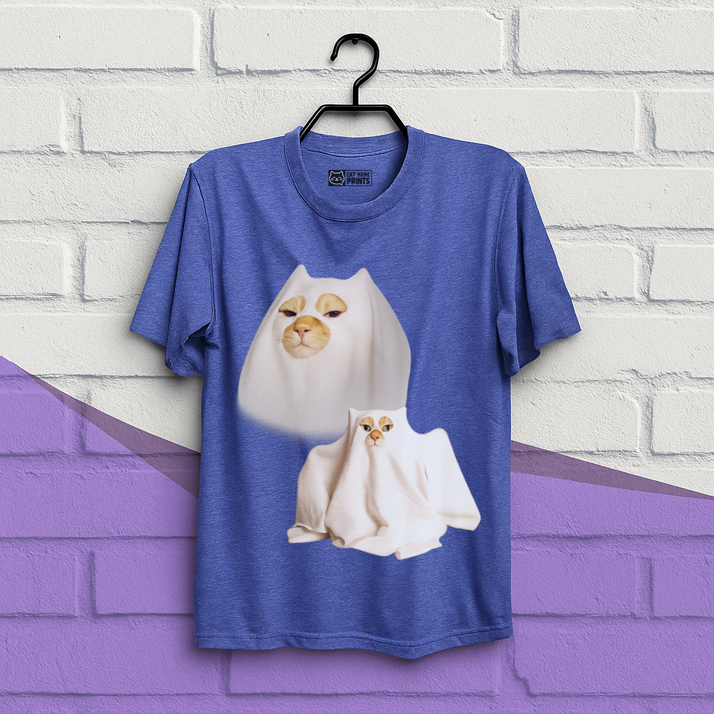 Ghost Cat Meme T-Shirt