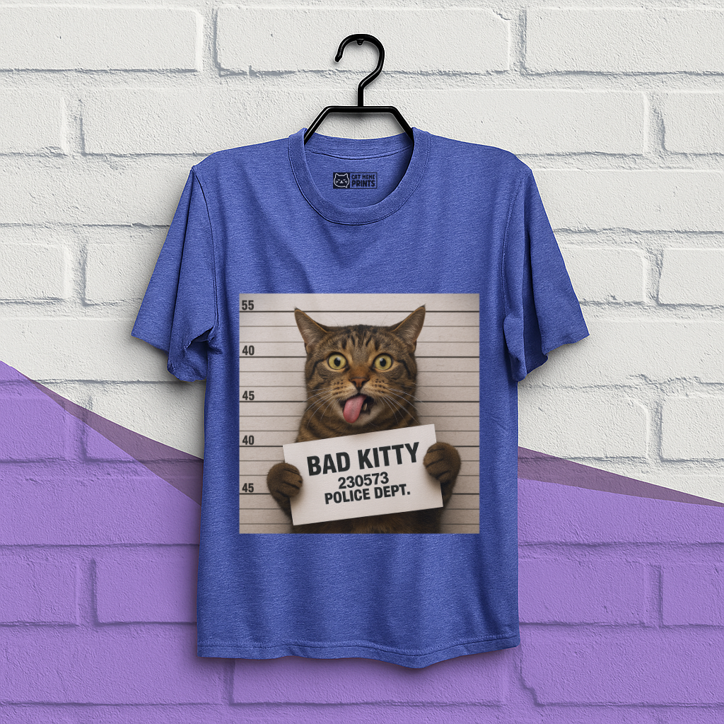 Bad Kitty Prisoned Meme T-Shirt