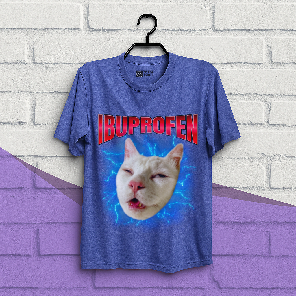 Ibuprofen Cat Meme T-Shirt