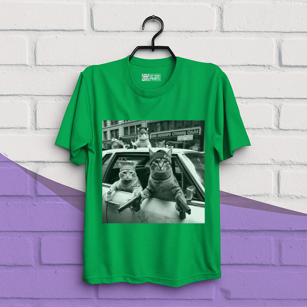 Gangster Cats Street T-Shirt