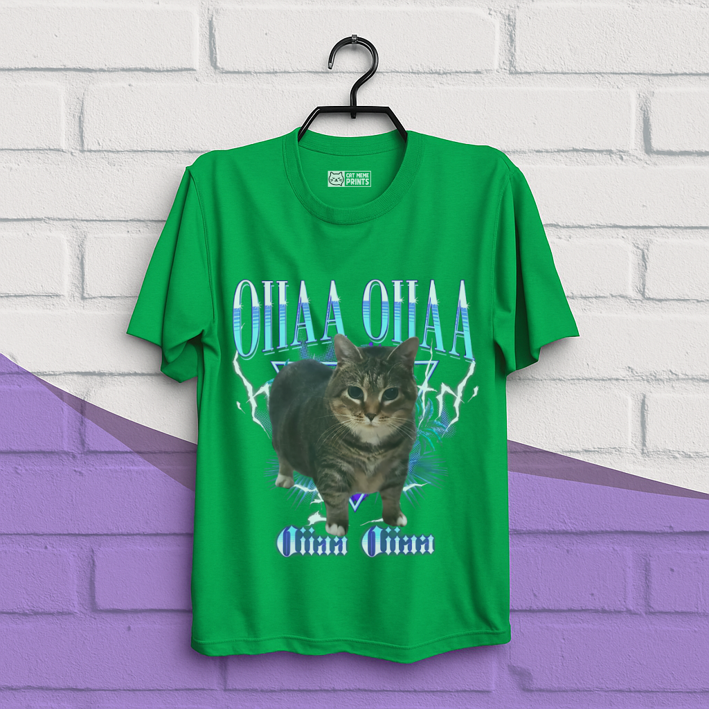Spining Cat Oiiaa Oiiaa T-Shirt