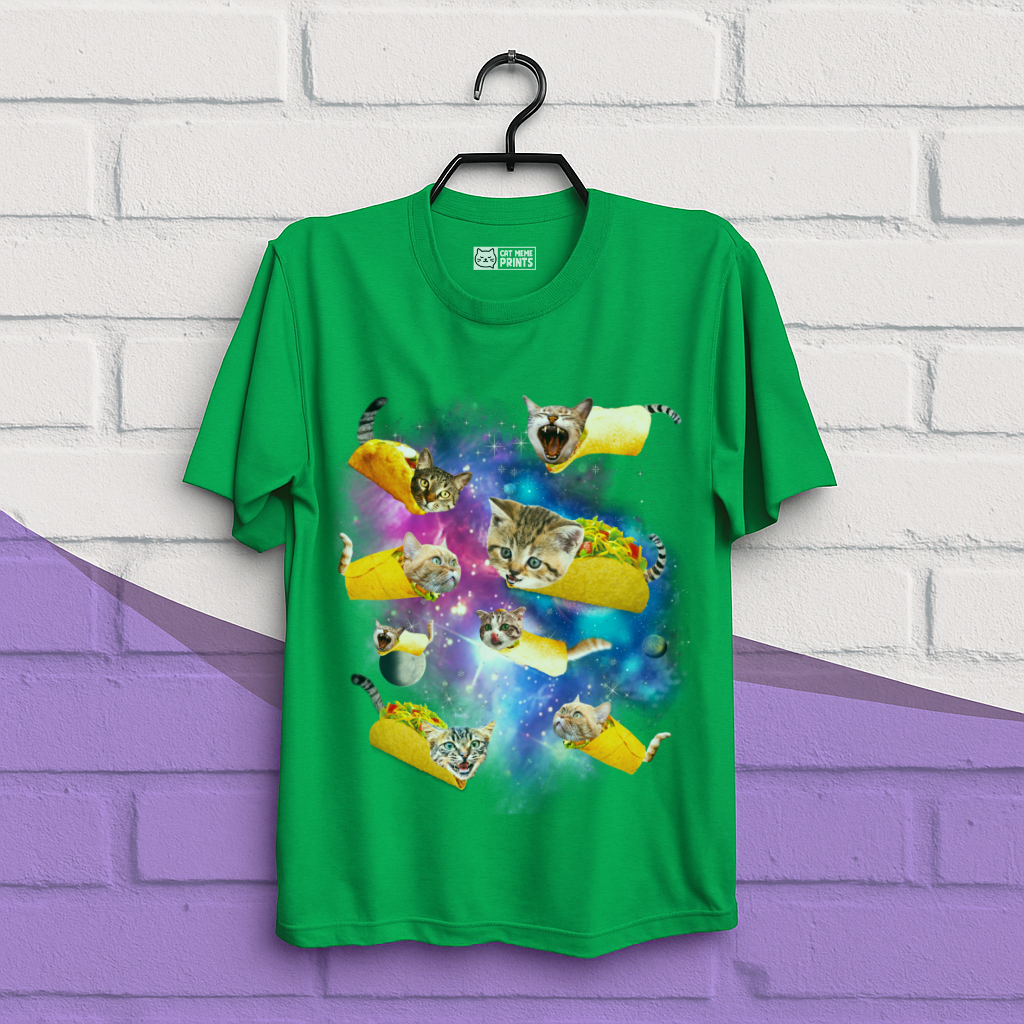 Taco Cat Space Galaxy T-Shirt