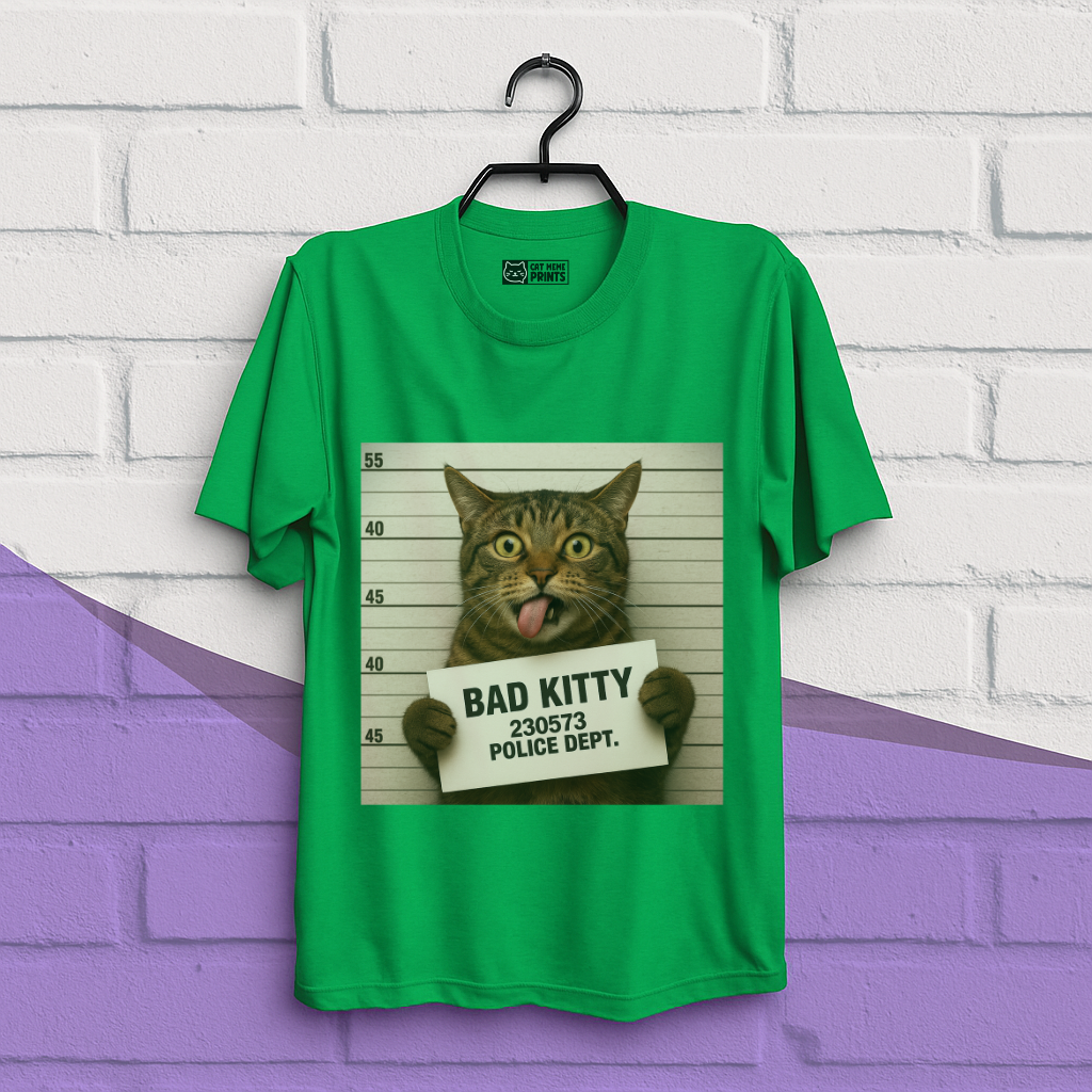 Bad Kitty Prisoned Meme T-Shirt