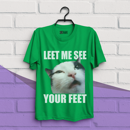 Let me See your Feet Sarcastic Cat T-Shirt