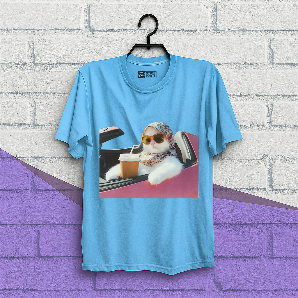 Cat Driving Meme T-Shirt