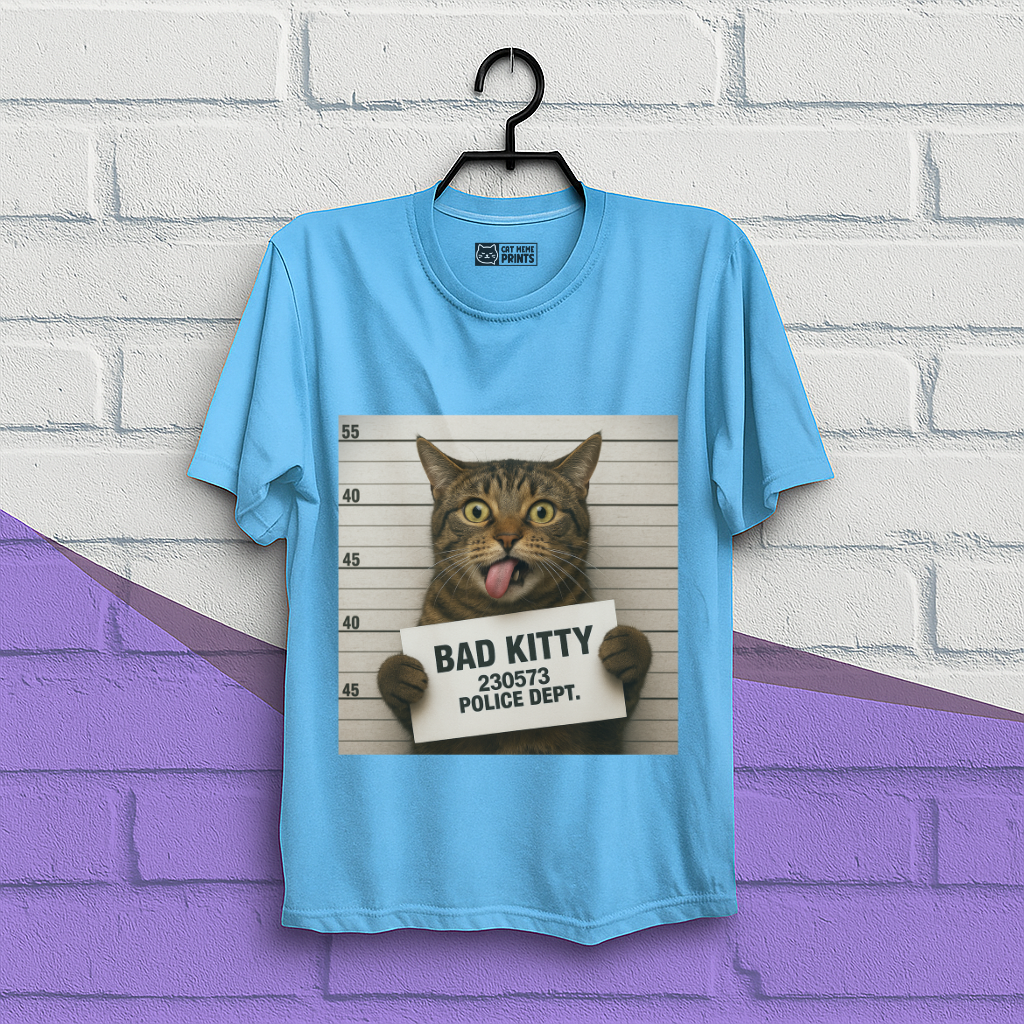 Bad Kitty Prisoned Meme T-Shirt