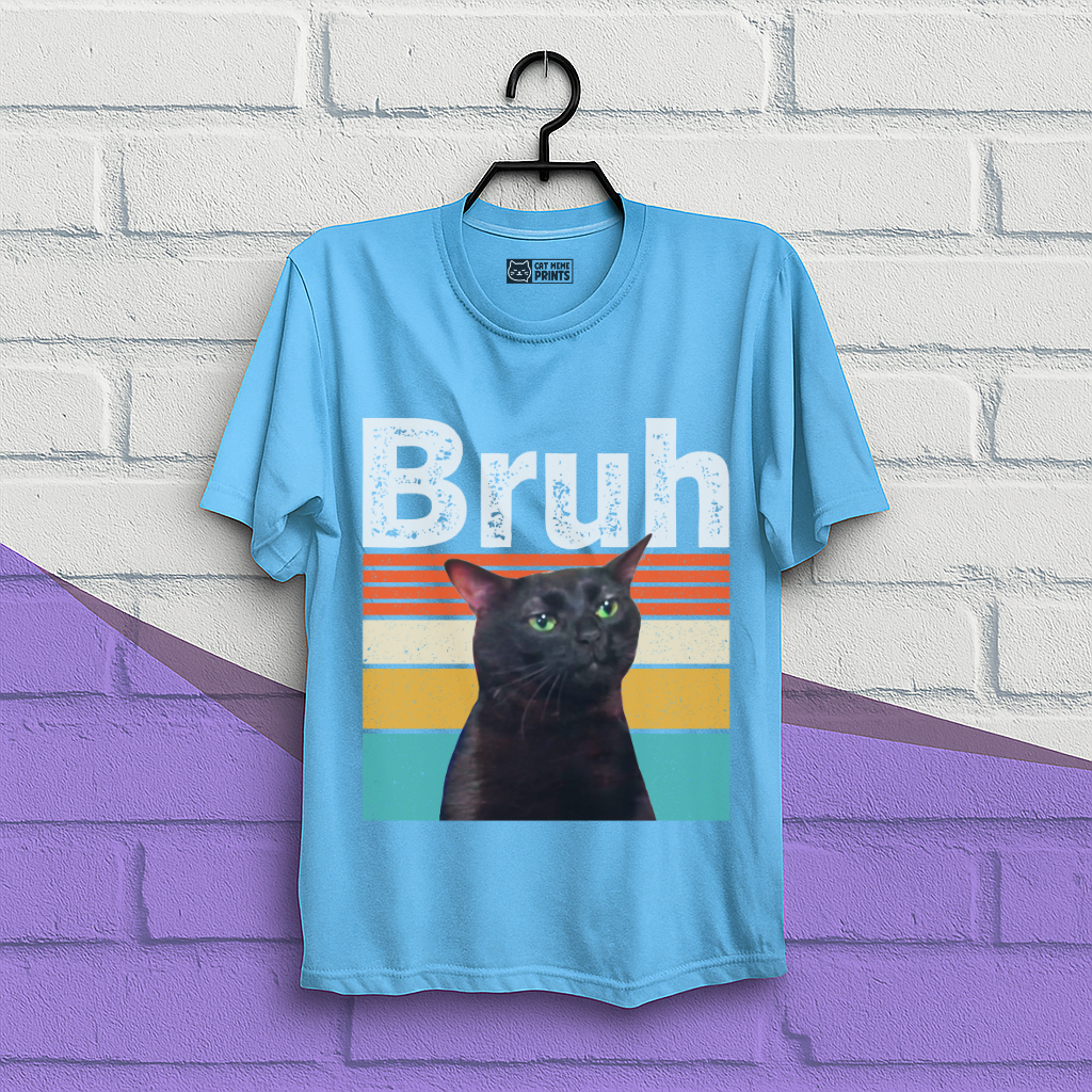 Bruh Cat Meme Vintage T-Shirt