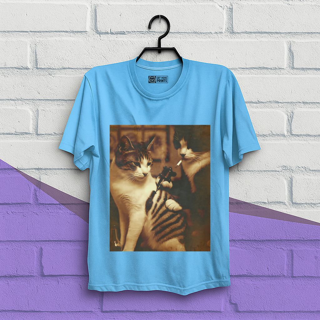 Tattoo Cat Meme T-Shirt