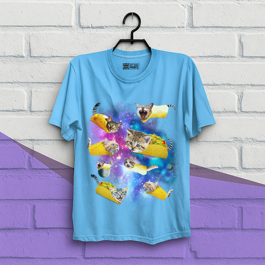 Taco Cat Space Galaxy T-Shirt