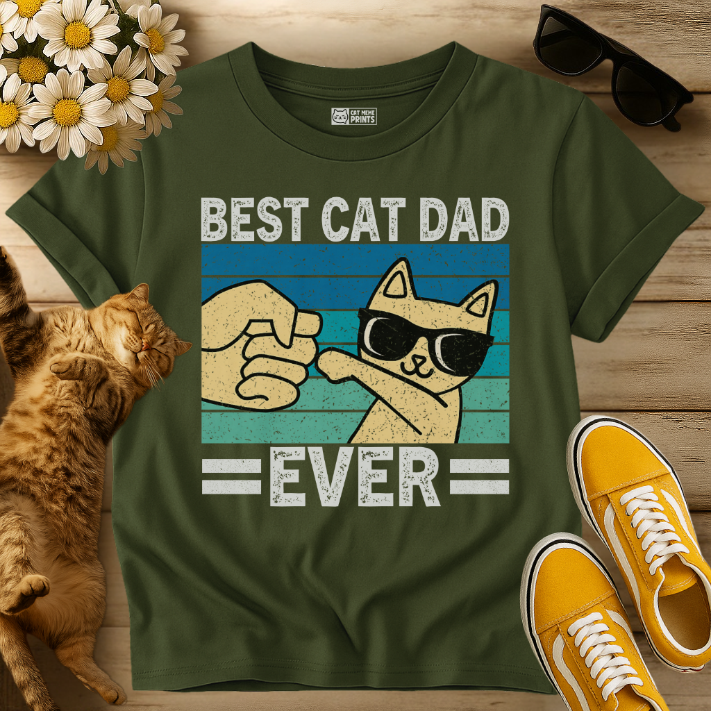 Best Cat Dad Ever T-Shirt