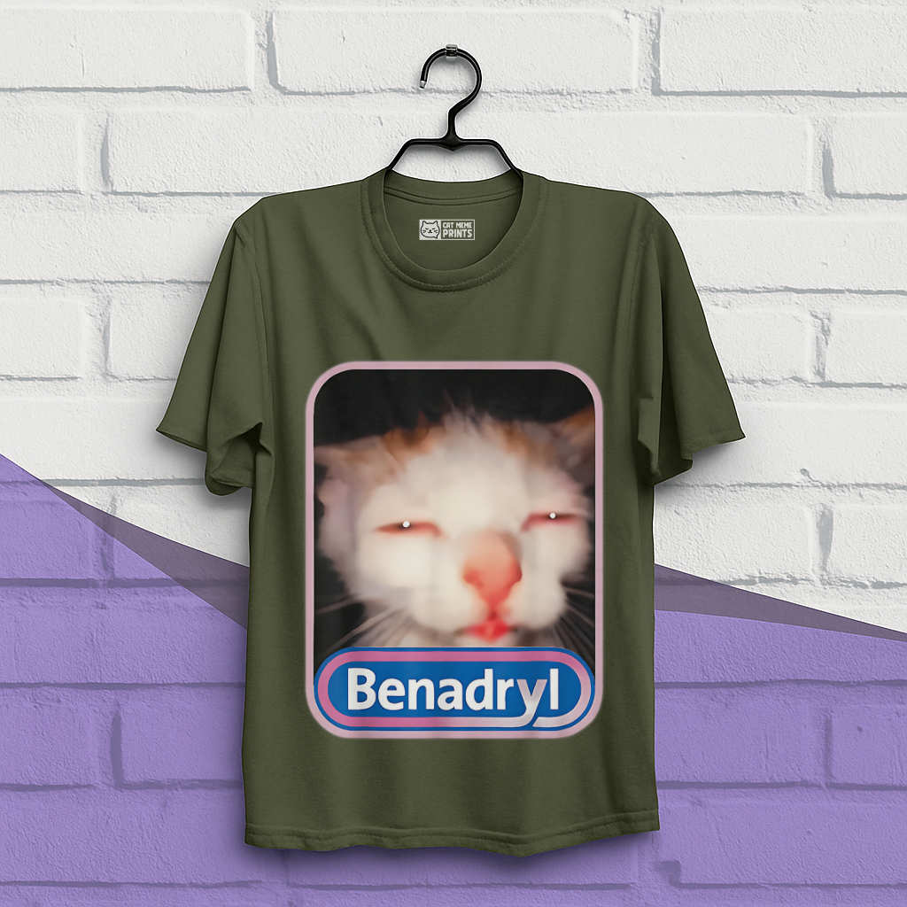 Benadryl Cat Meme T-Shirt