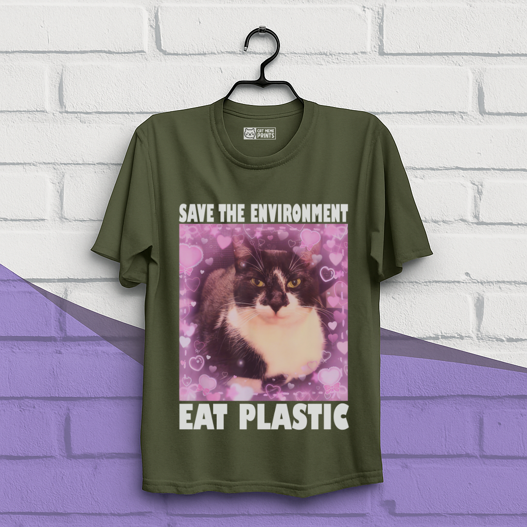 Save The Environment Eat Plastic T-Shirt