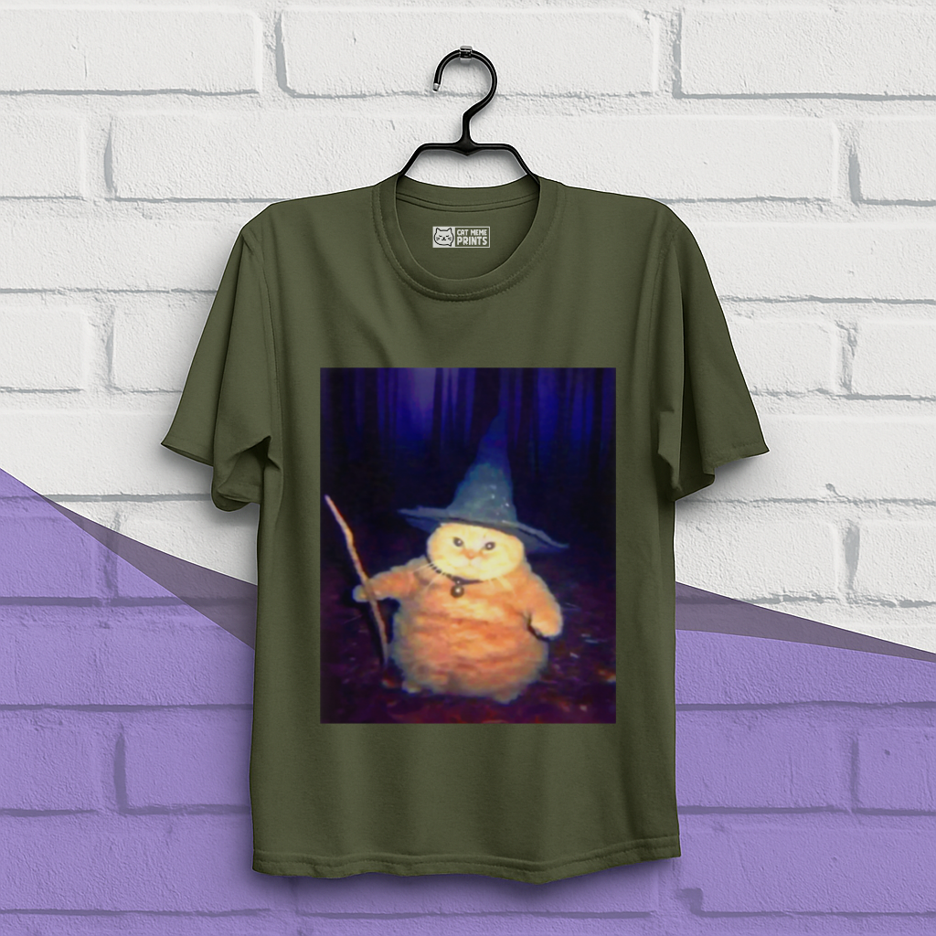 Wizard Cat Weird Halloween T-Shirt