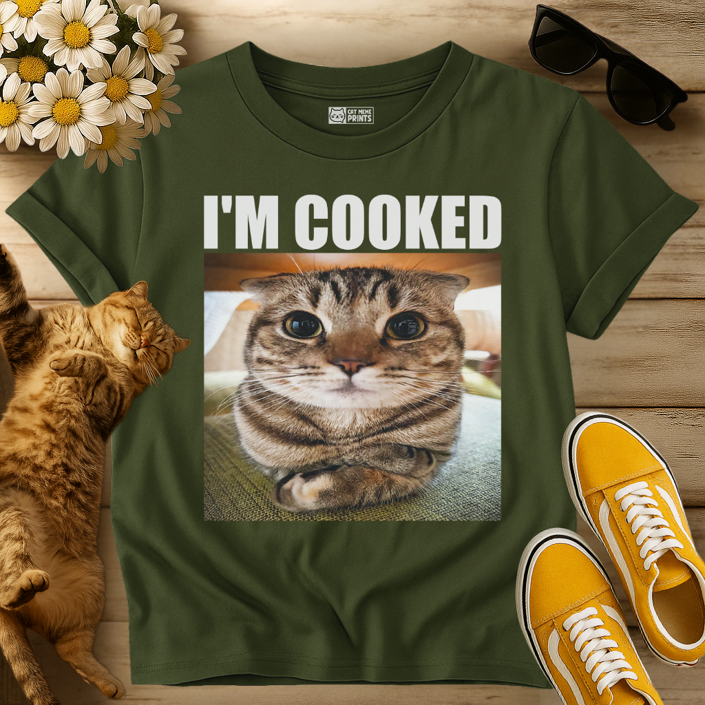 I'm Cooked Cat Meme T-Shirt
