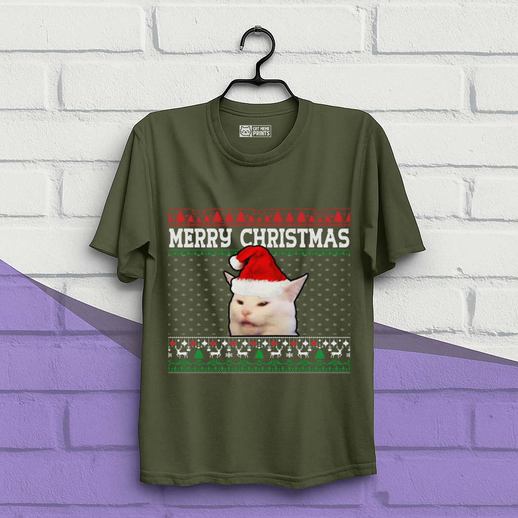 Cat Merry Christmas T-Shirt
