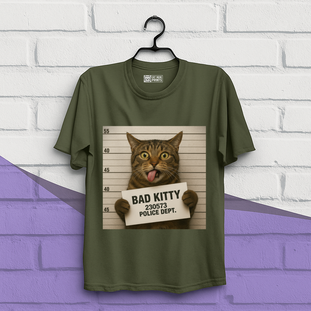 Bad Kitty Prisoned Meme T-Shirt