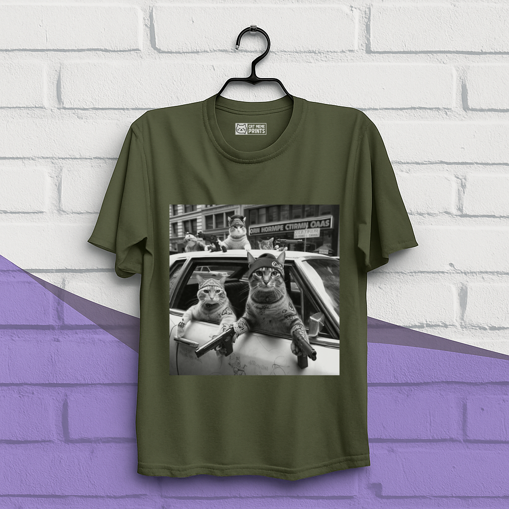 Gangster Cats Street T-Shirt