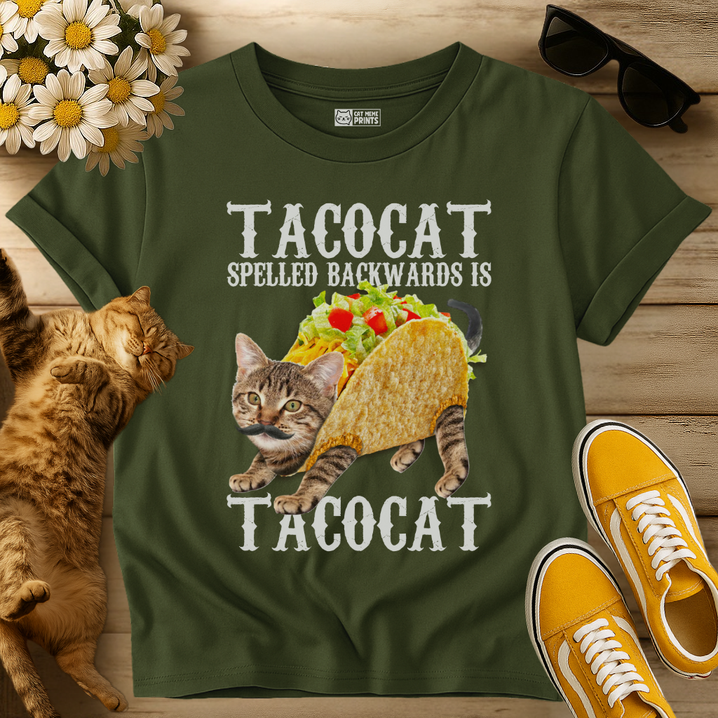 Taco Cat Spelled Backwards is Tacocat T-Shirt