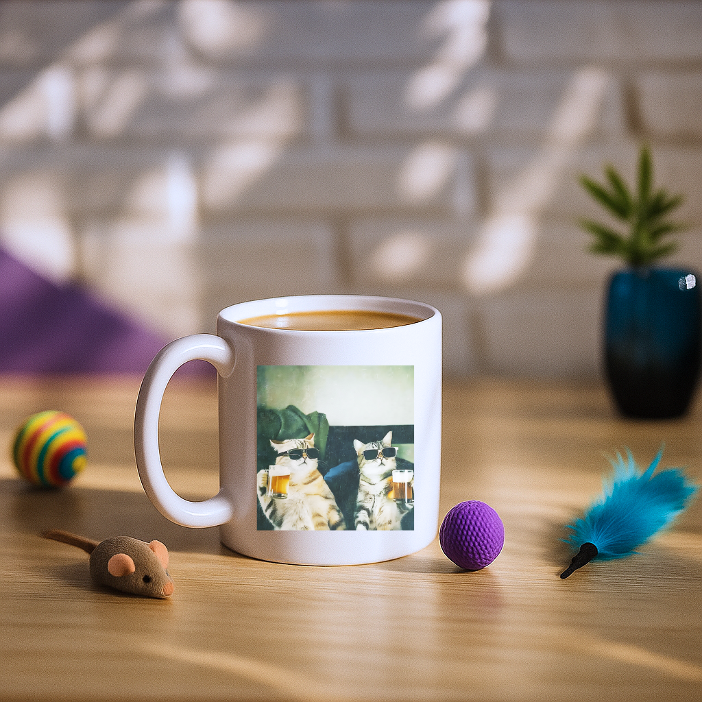 Chill And Cool Cats Drinking Mug