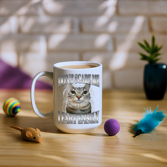 Don't Scare me I Fart Easily Mug