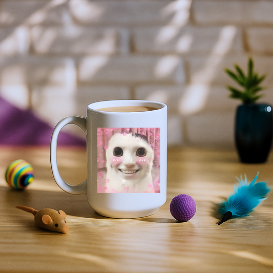 Goofy ahh Cat Meme Mug