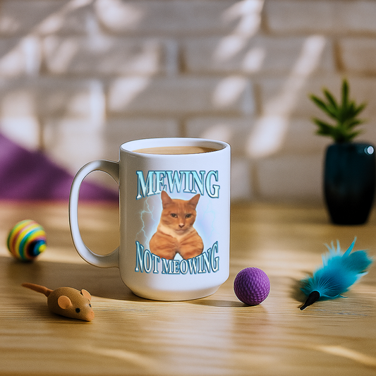 Mewing Not Meowing Mug