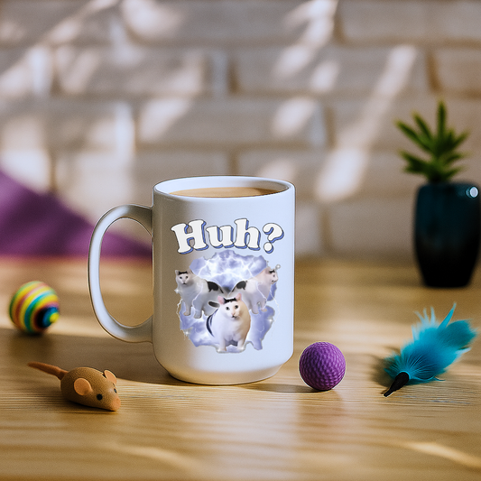 Huh Cat Meme Mug