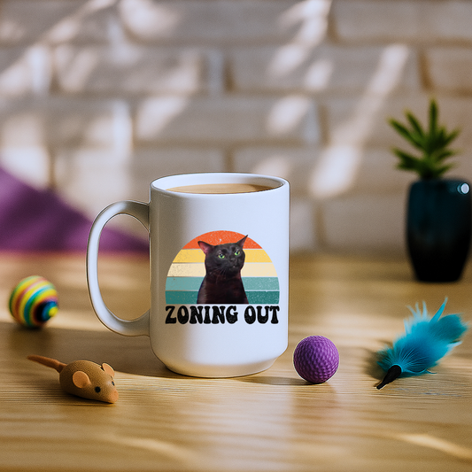 Cat Zoning Out Mug