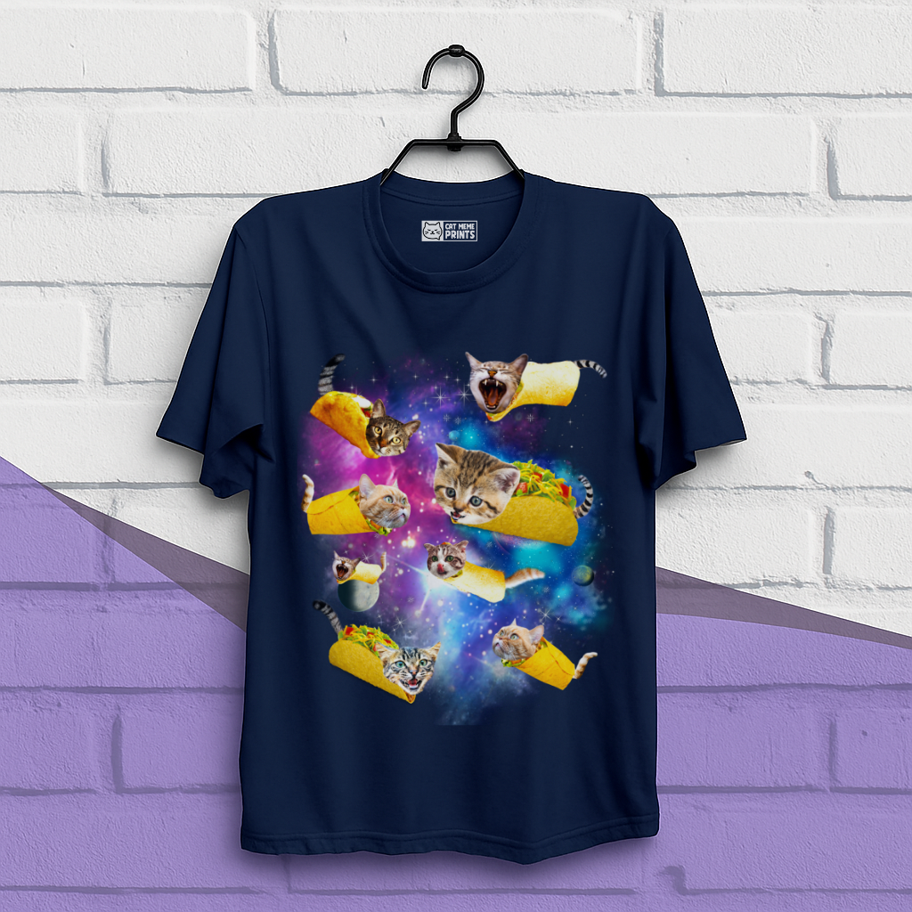 Taco Cat Space Galaxy T-Shirt