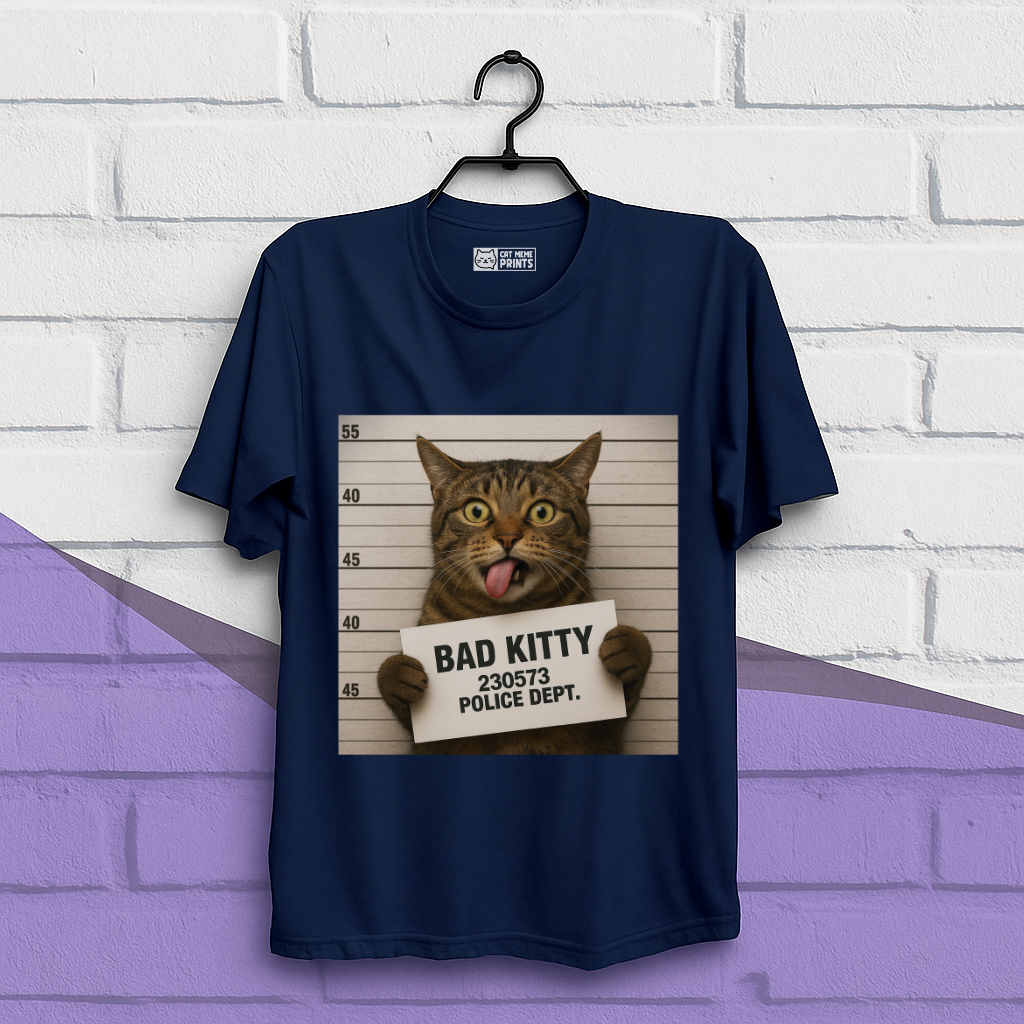 Bad Kitty Prisoned Meme T-Shirt