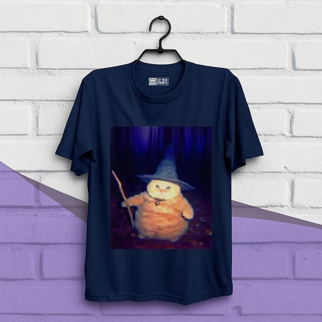 Wizard Cat Weird Halloween T-Shirt