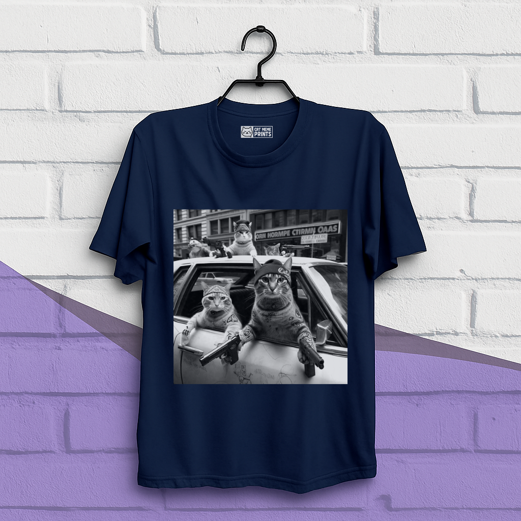 Gangster Cats Street T-Shirt