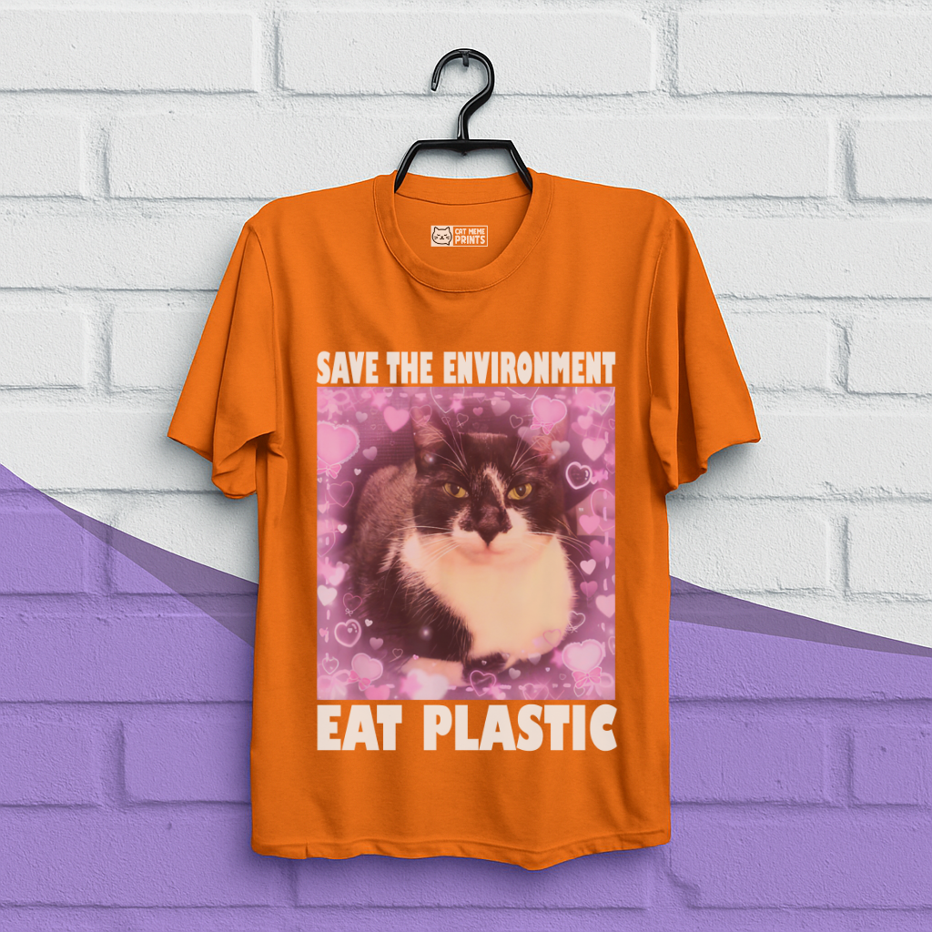 Save The Environment Eat Plastic T-Shirt