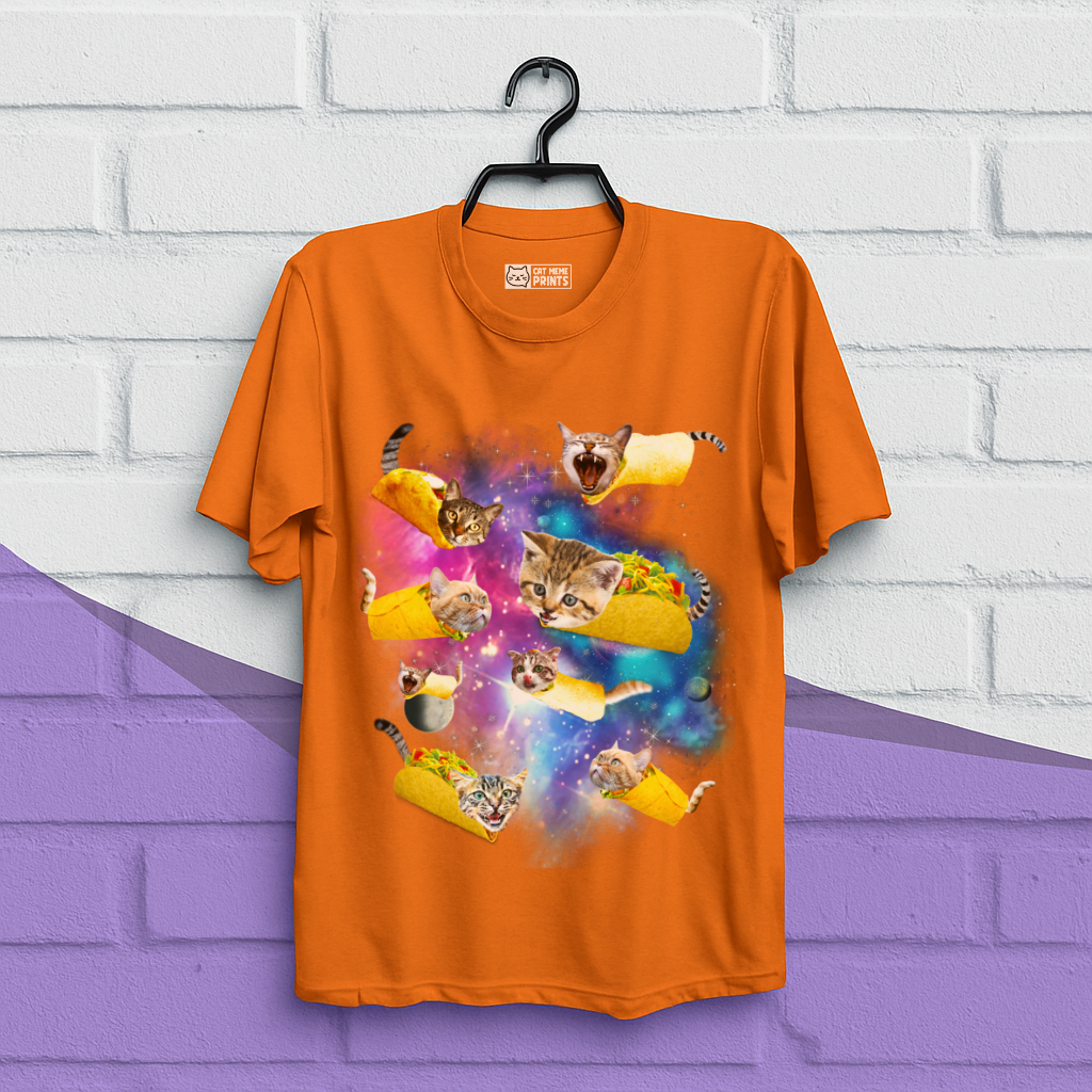 Taco Cat Space Galaxy T-Shirt