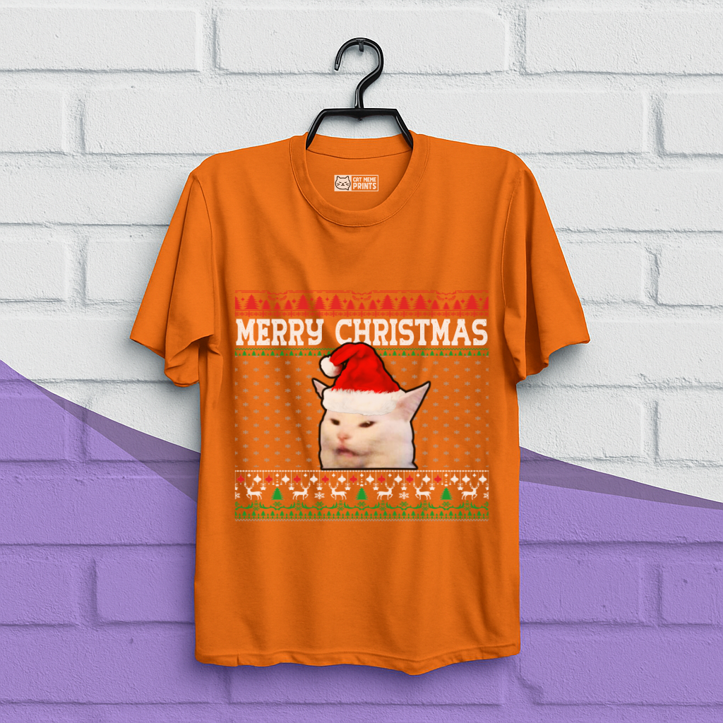 Cat Merry Christmas T-Shirt