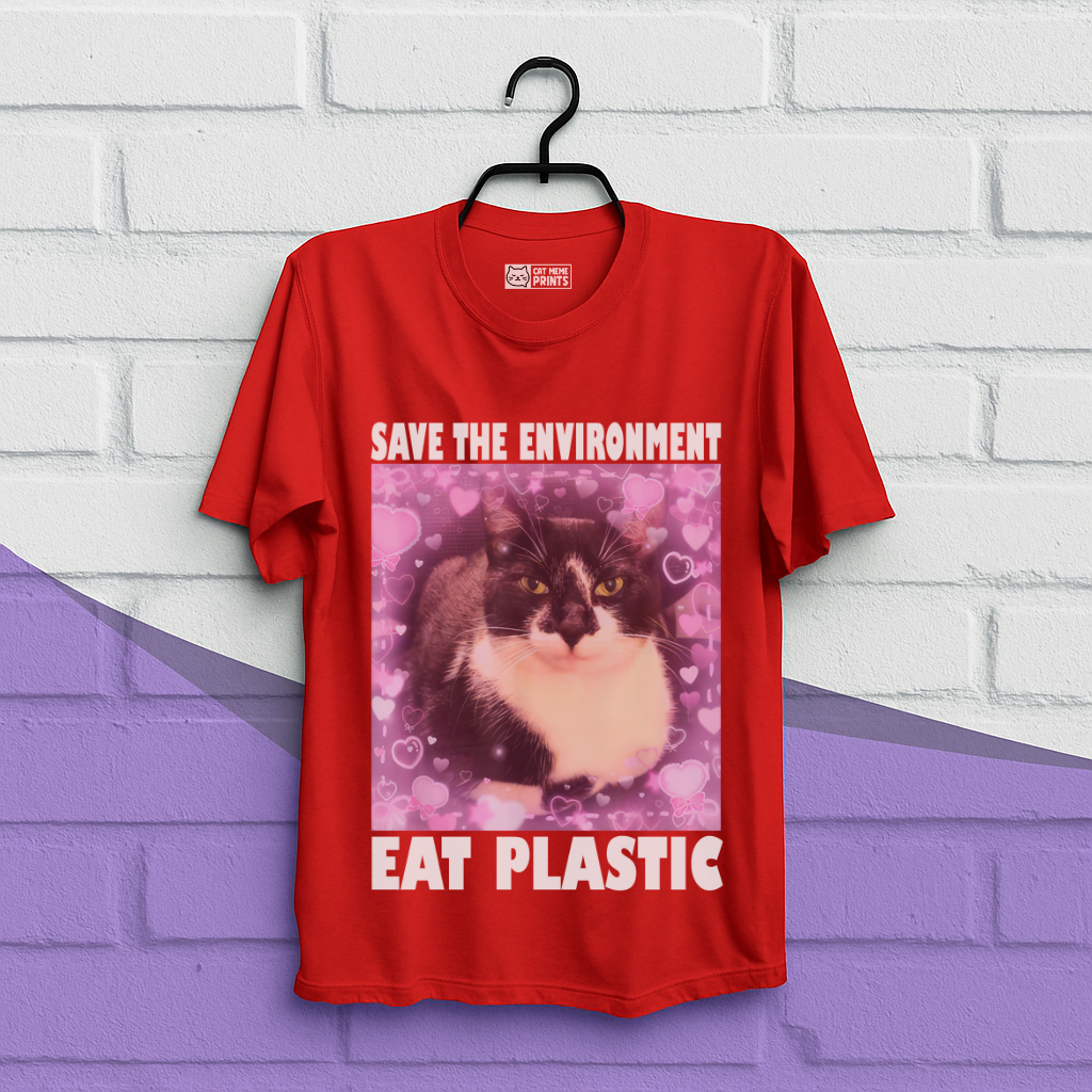 Save The Environment Eat Plastic T-Shirt